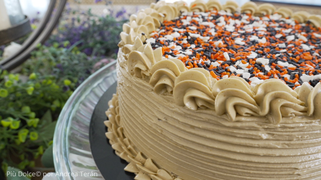 torta pumpkin spice latte de lado