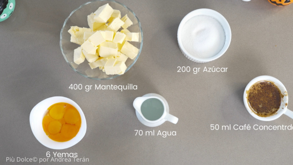 Ingredientes Crema Francesa de Mantequilla