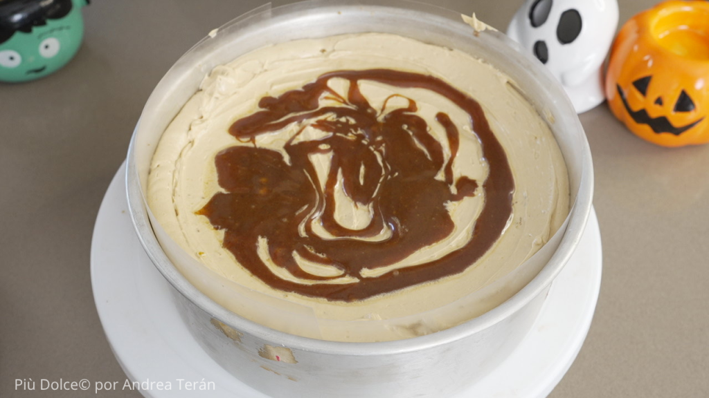 Armado de la torta pumpking spice latte