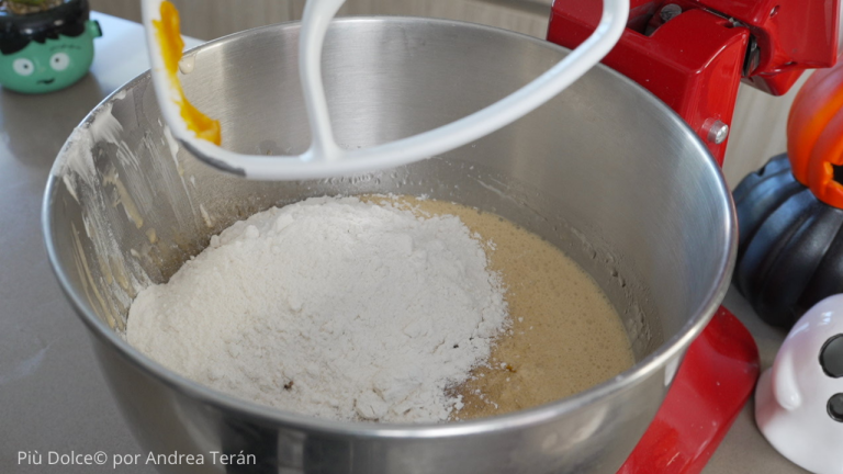 Mezcla para el bizcocho de calabaza