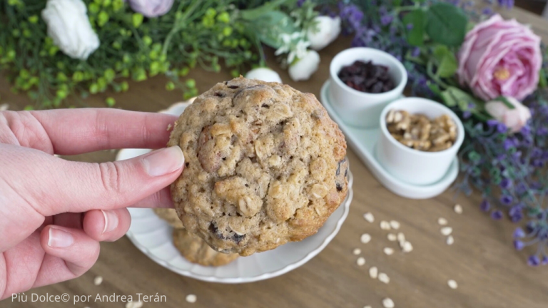galleta de avena y frutos secos piu dolce