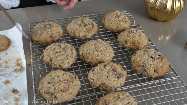 Listas galleta de avena y frutos secos