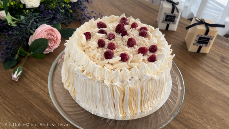 Torta Merengue Frambuesa Manjar Piu Dolce
