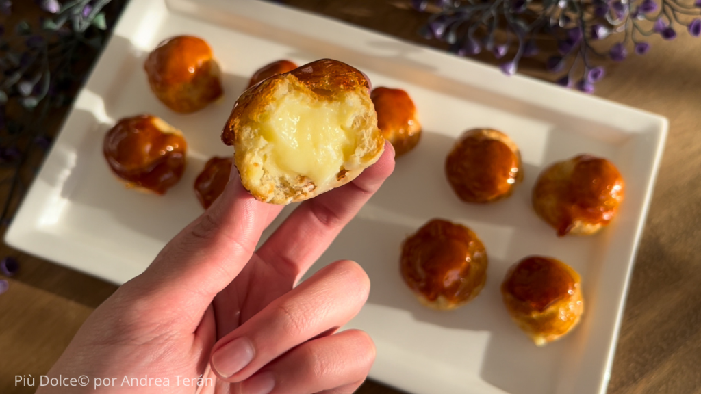 profiteroles listos ron