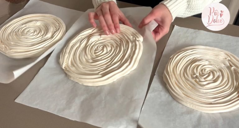 merengues listos Torta Merengue Frambuesa Manjar