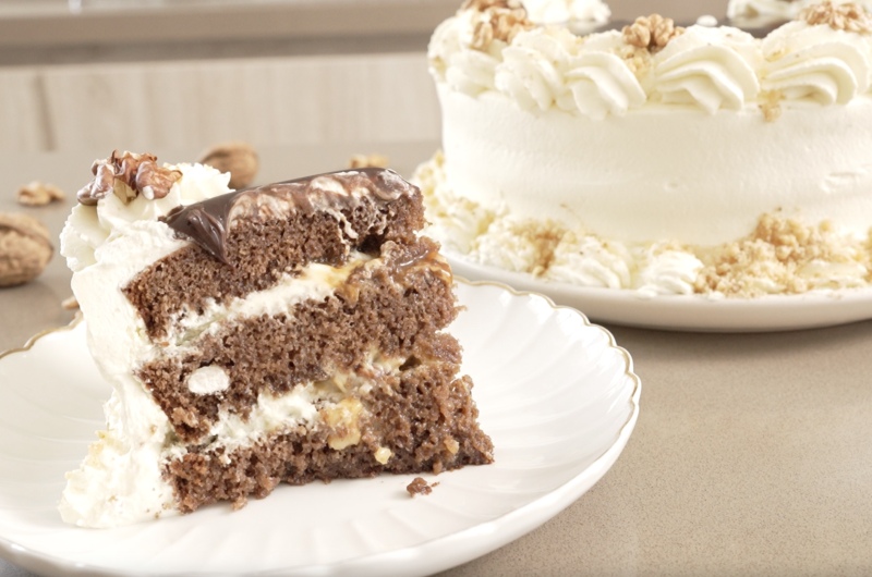 trozos de chocolate nuez