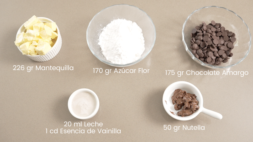 ingredientes opara la crema de avellanas