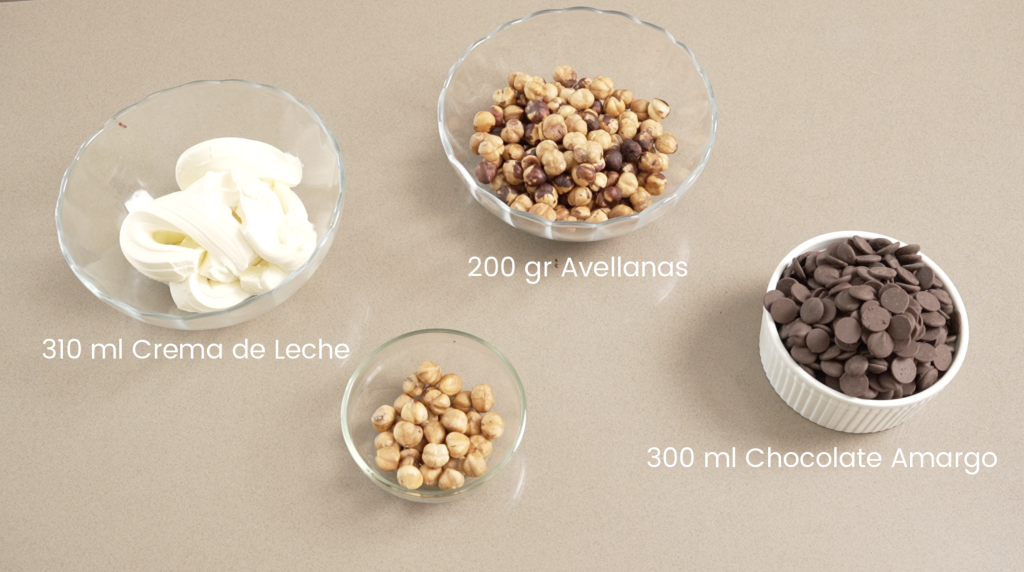 ingredientes de ganache