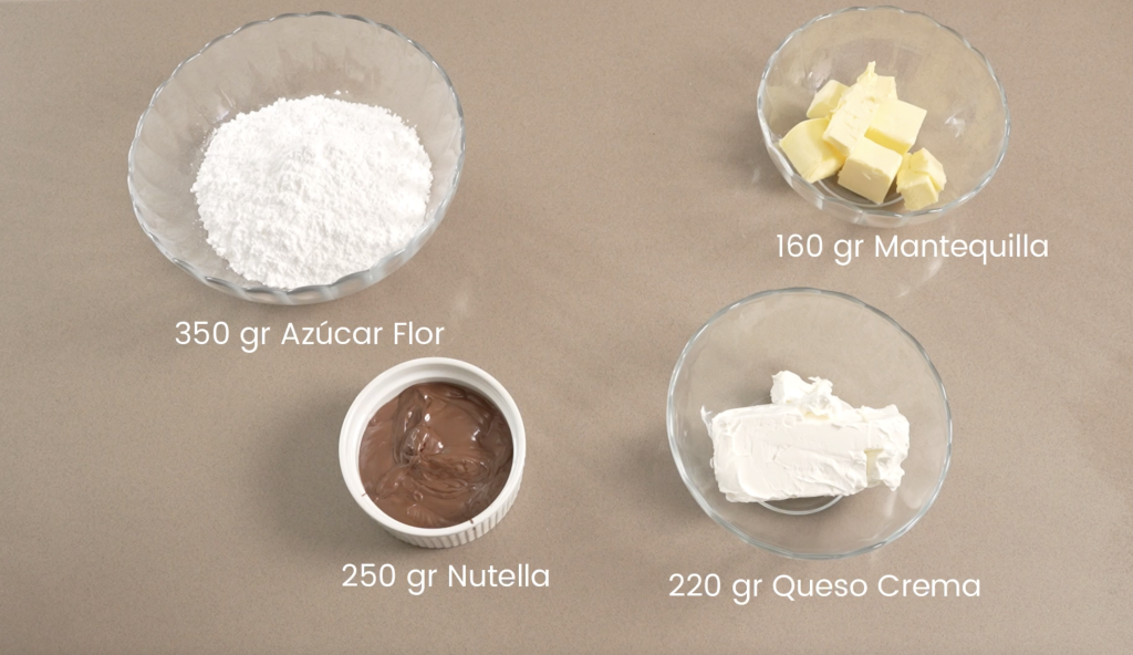 Crema de queso de nutella